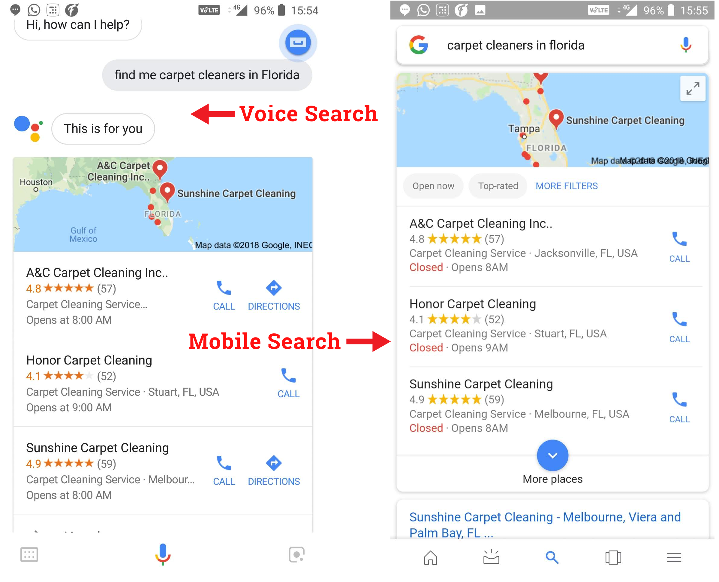 Voice and Mobile Searches