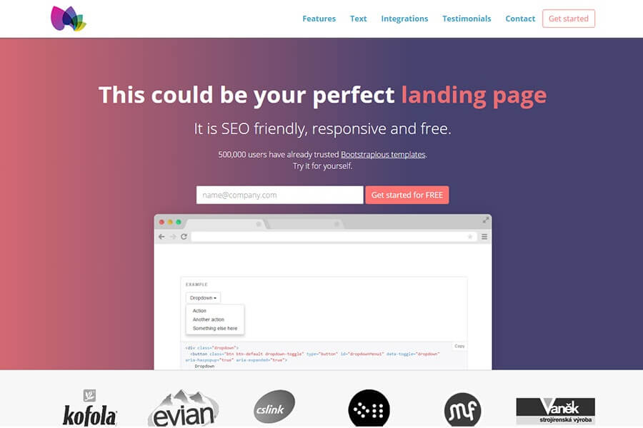 Exclusive Landing Pages