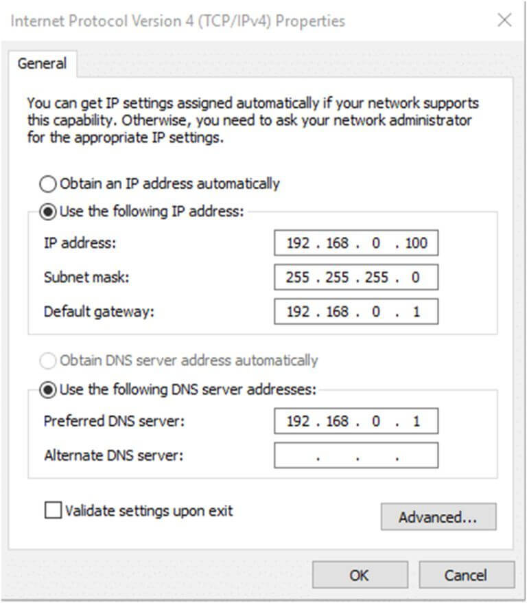IPv4 address 