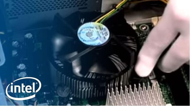 How to install a CPU cooler on an Intel processor