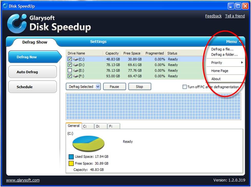GlarySoft Disk Speedup