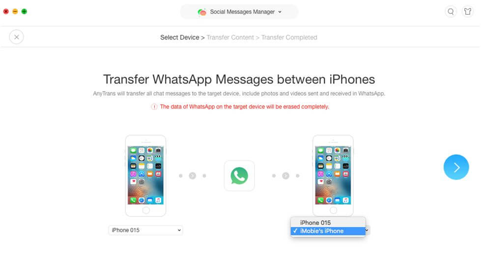 Transfer messages from one iPhone to another