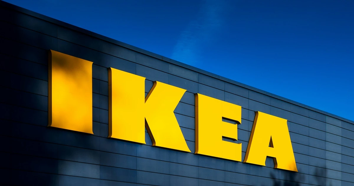 A big IKEA sign